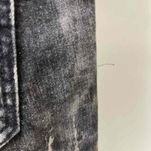 EMBELLISH EUC MENS UNISEX SIZE 36 x 35 HATE/LOVE DENIM BLACK JEANS - Picture 4 of 13